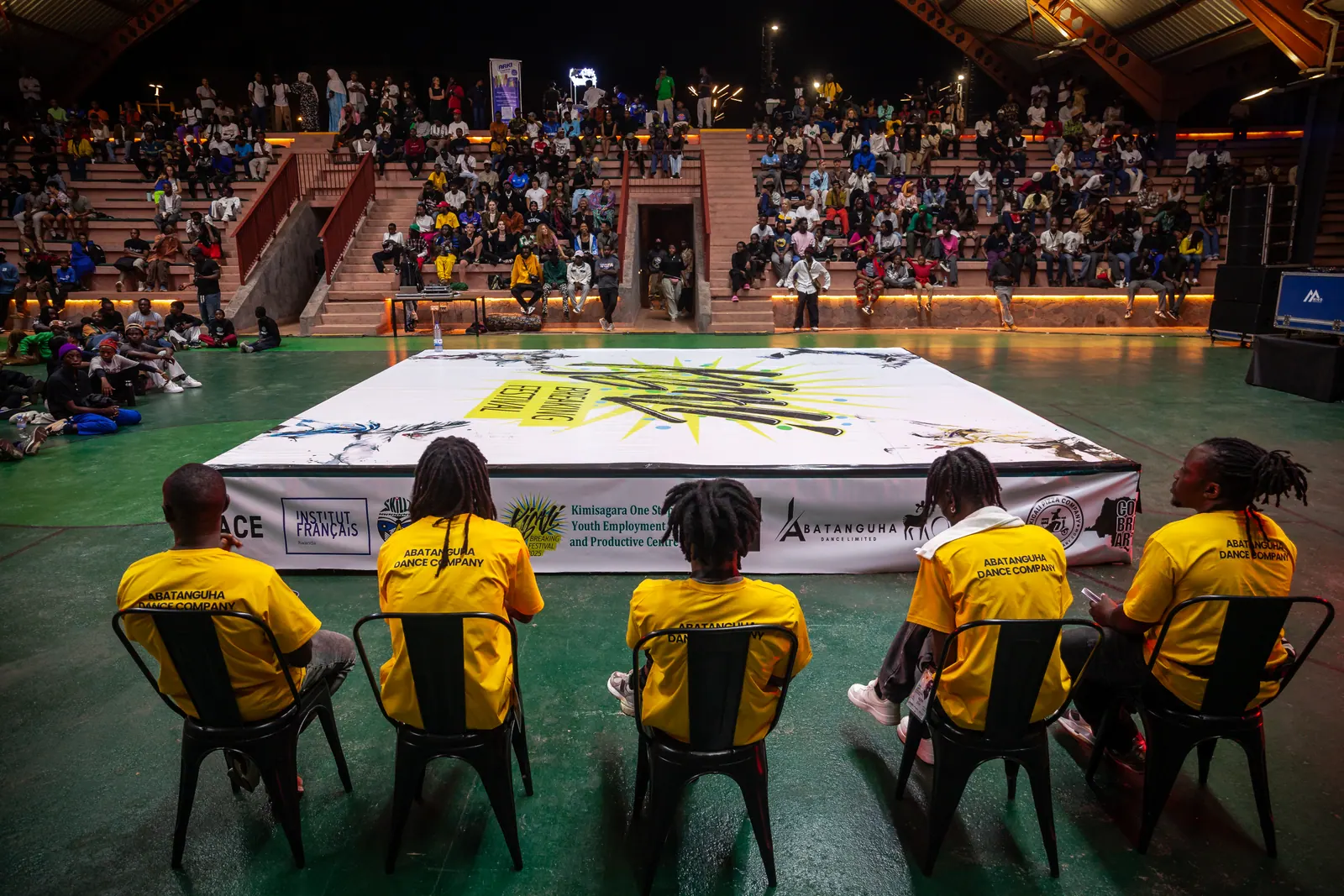Abatanguha performers on stage at Kigali Breaking Festival
